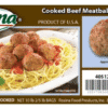 Frozen Rosina - Traditional Italian Beef Meatballs - 0.5oz/10Lbs